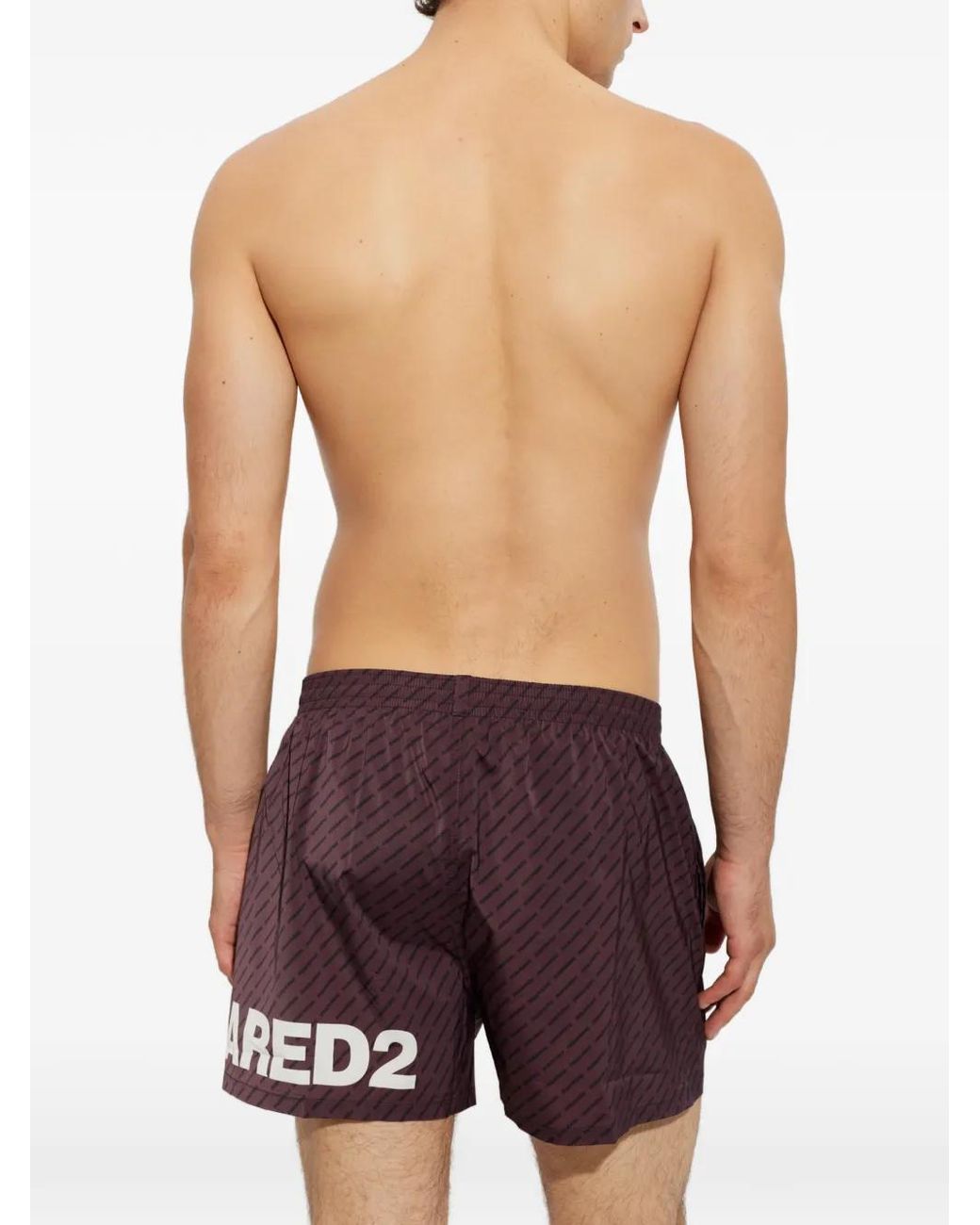 DSquared² Purple Boxers De Natation Midi for men