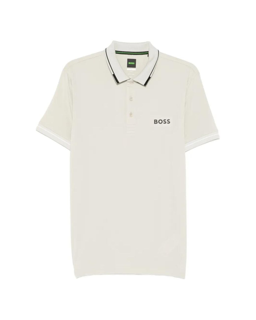 Boss White Polo À Finitions À Logo for men