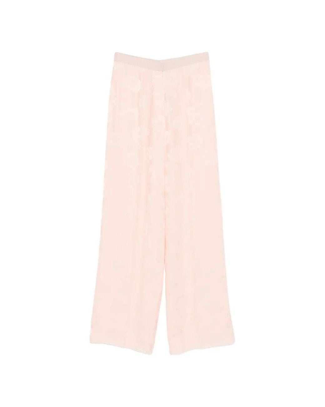 Forte_forte Pink Floral-Print Trousers