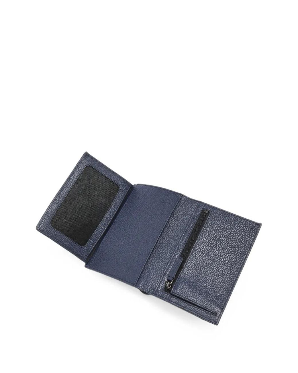 Lancel Blue Leon Grained-Leather Wallet for men