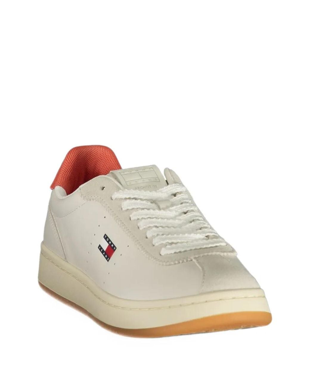 Tommy Hilfiger White Archive Logo-Patch Sneakers
