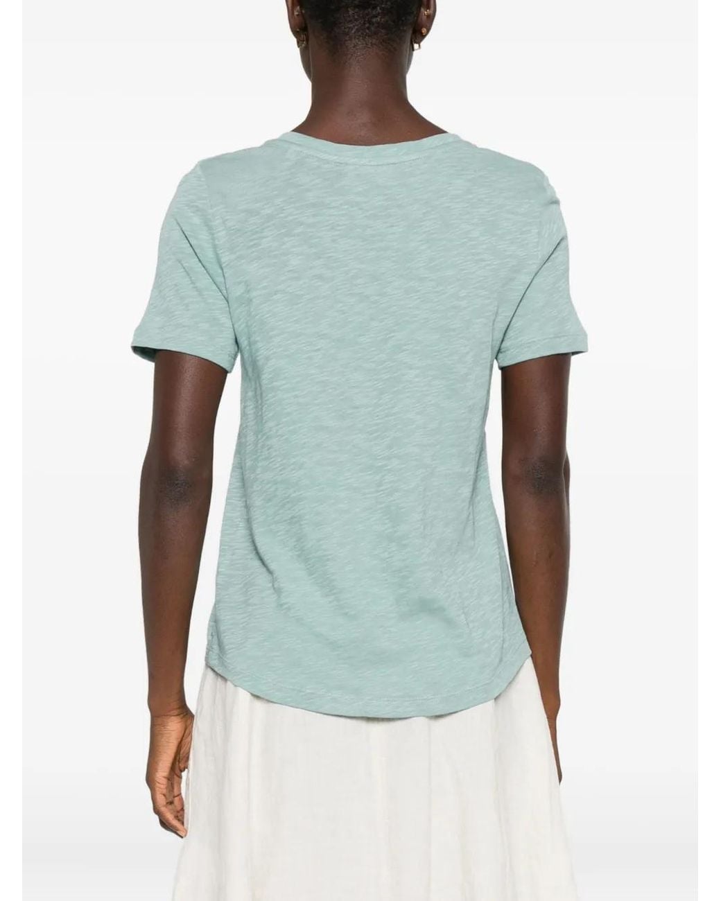 Marc O' Polo Blue Slub-Texture T-Shirt