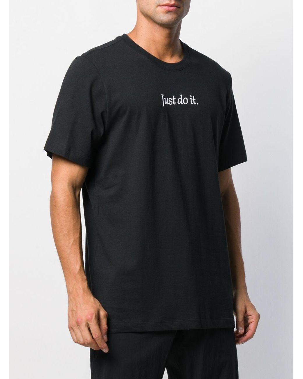 Camiseta Just Do It con diseño bordado Nike de hombre de color Negro | Lyst