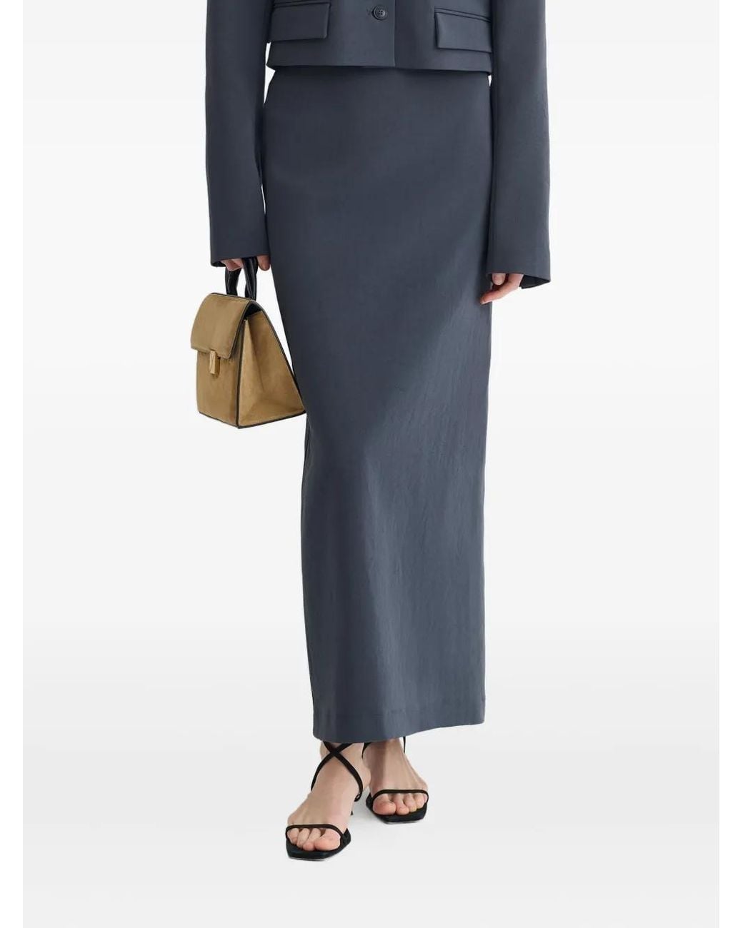 Nanushka Nya Maxi-Rok in het Blue