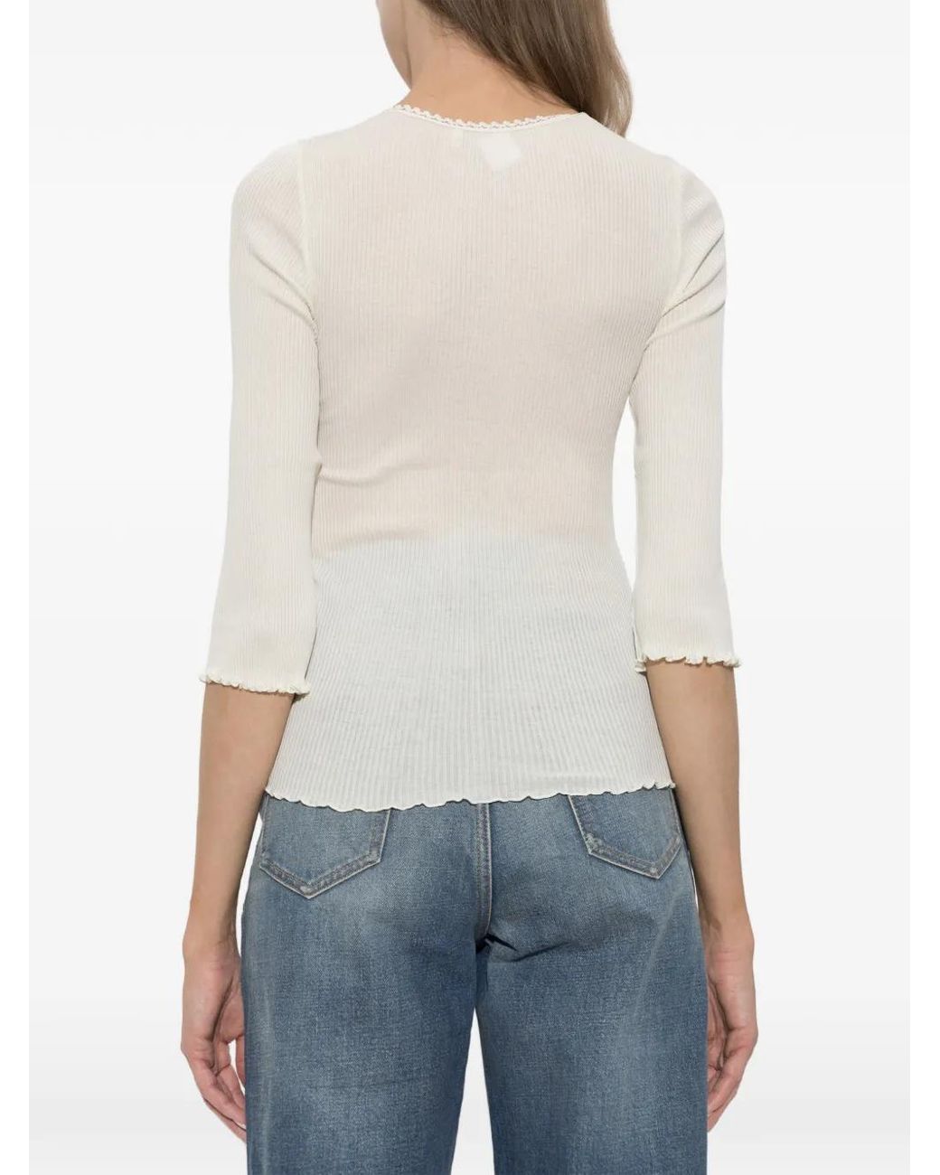 Chloé White Fitted Top