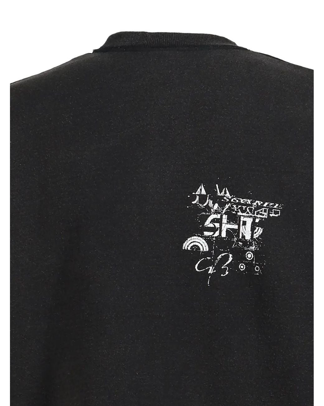 SHT Black Toby Graphic-Print Sweatshirt for men
