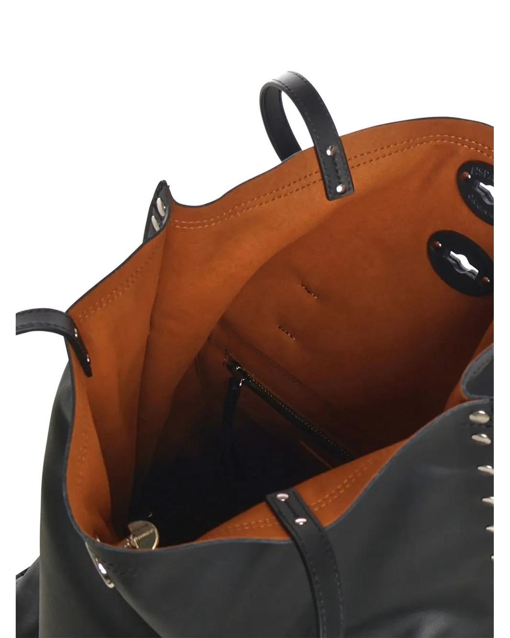 Zanellato Black A' Spasso Leather Tote Bag