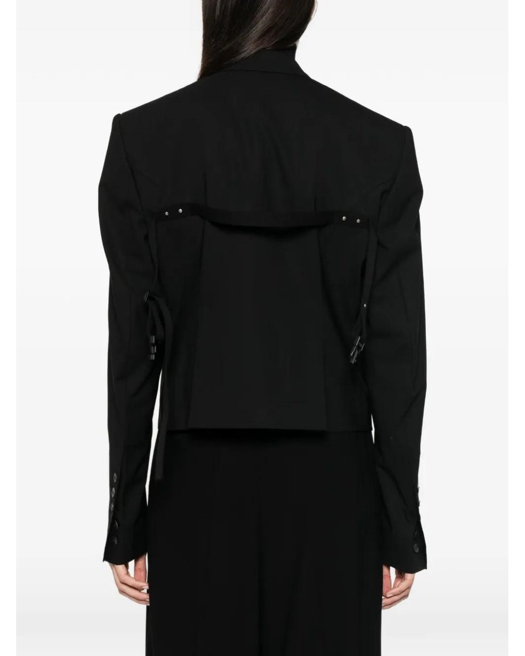 Rick Owens Cropped Jack in het Black