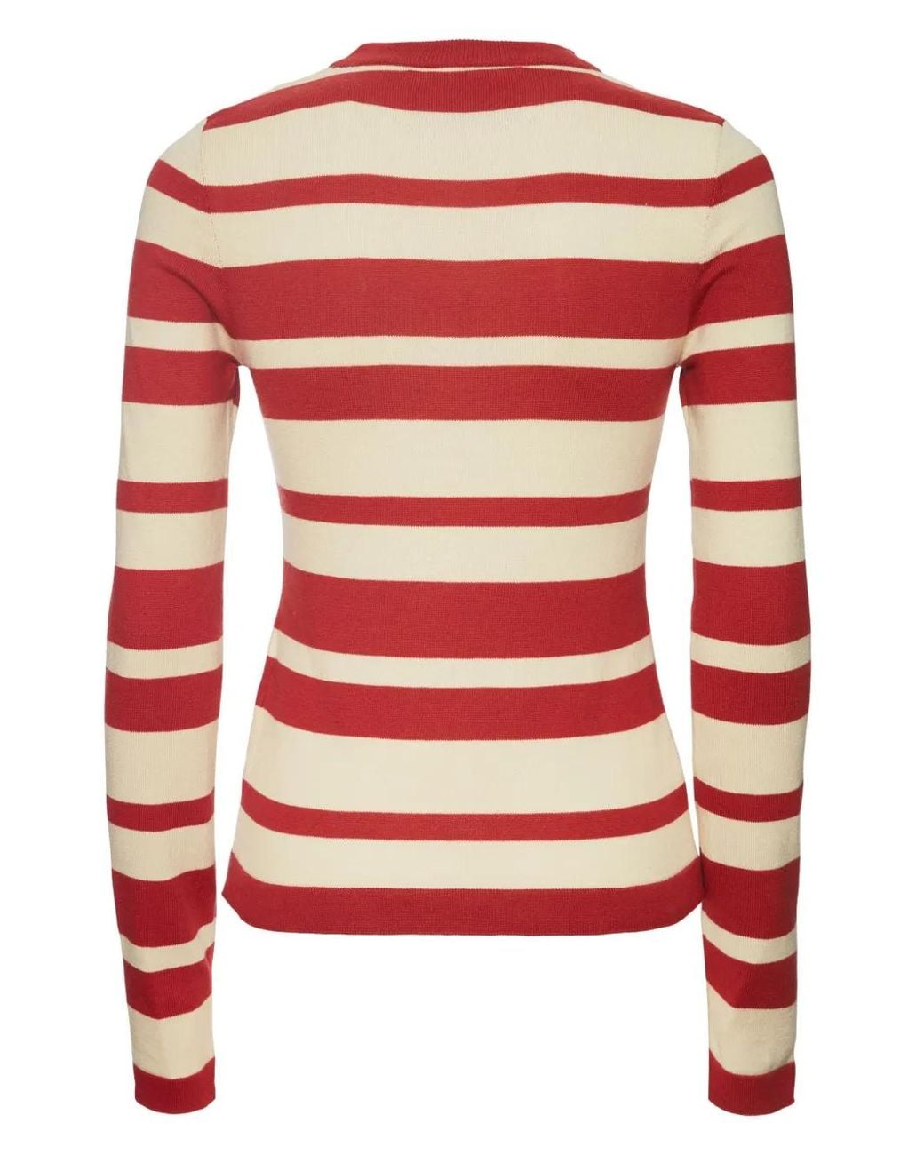 LaDoubleJ Red Gestreifter Pullover