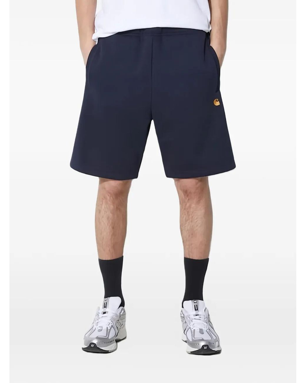 Carhartt Blue Chase Sweat Shorts for men