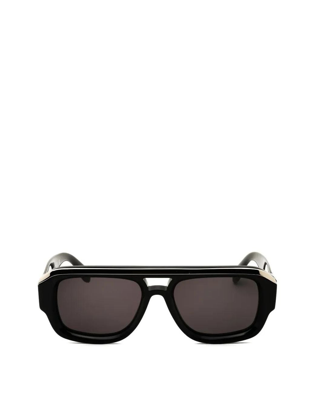 Palm Angels Black Stockton Pilot-Frame Sunglasses