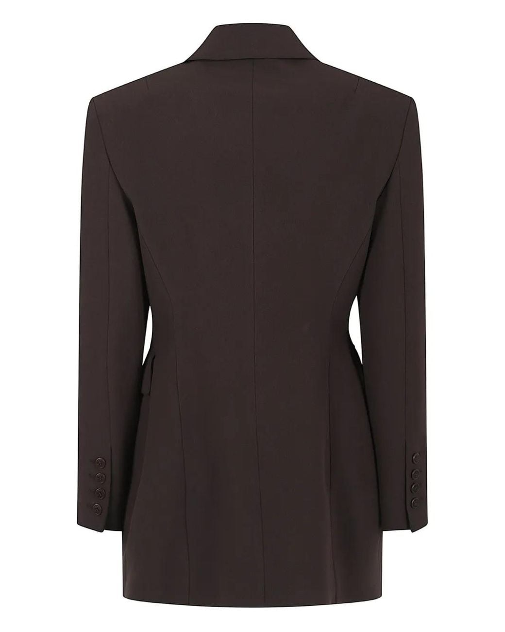 Ermanno Scervino Black Double-Breasted Pocket Jacket