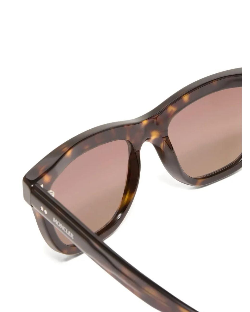 Moncler Brown Bronzz Tortoiseshell-Effect Sunglasses