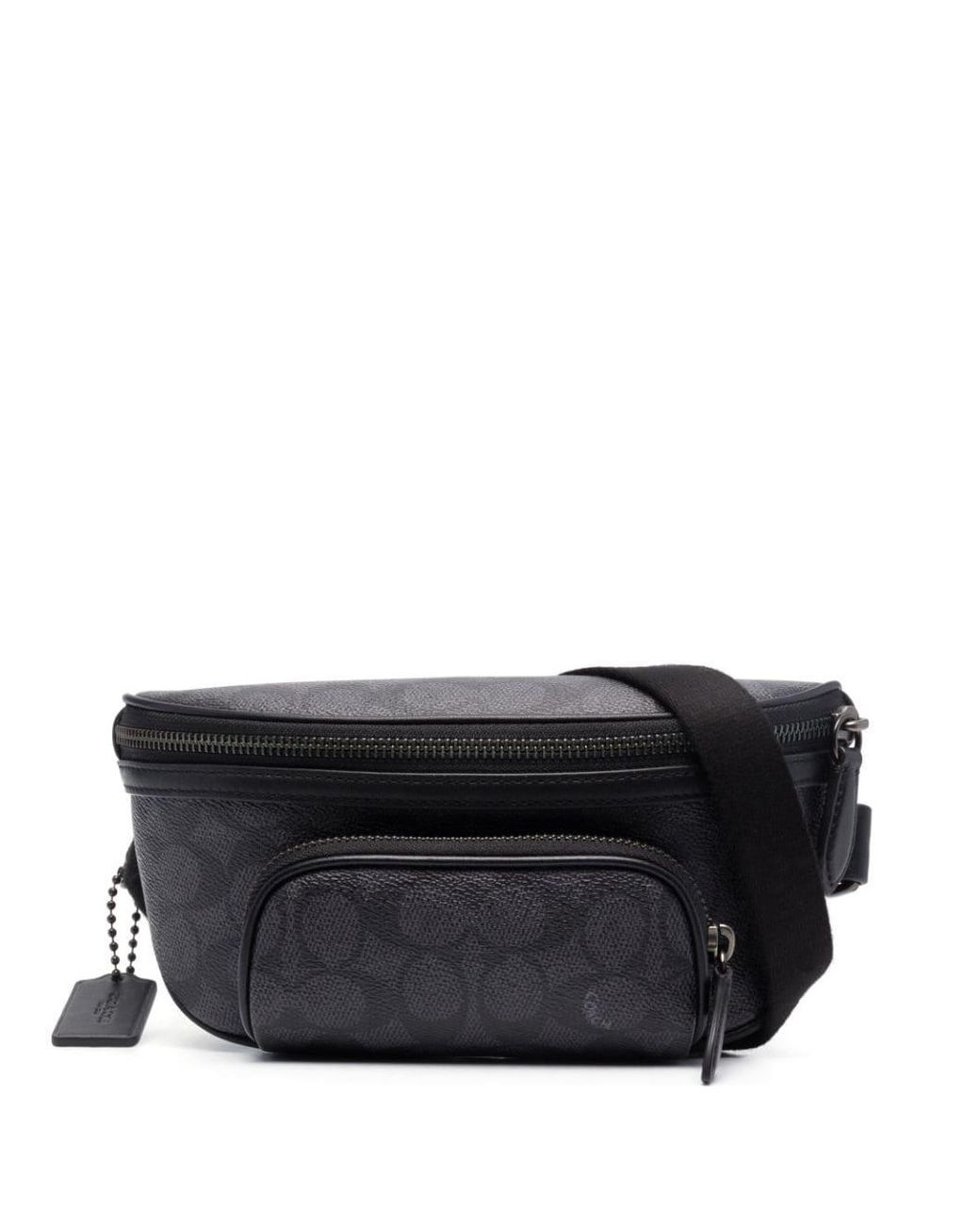 COACH Coatedcanvas Belt Bag in Black for Men Lyst UK