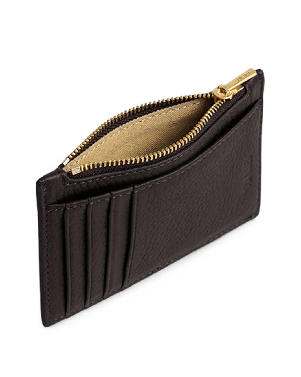 Yu Mei Brown Frank Leather Cardholder