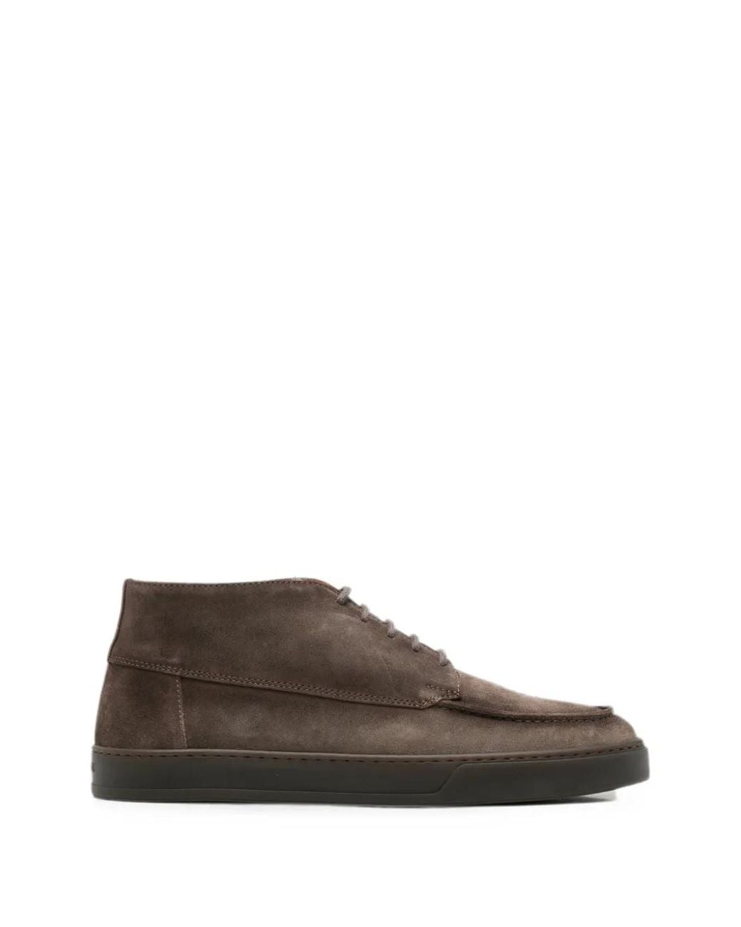 Doucal's Brown Steve Rs Lace-Up Boat Shoes for men