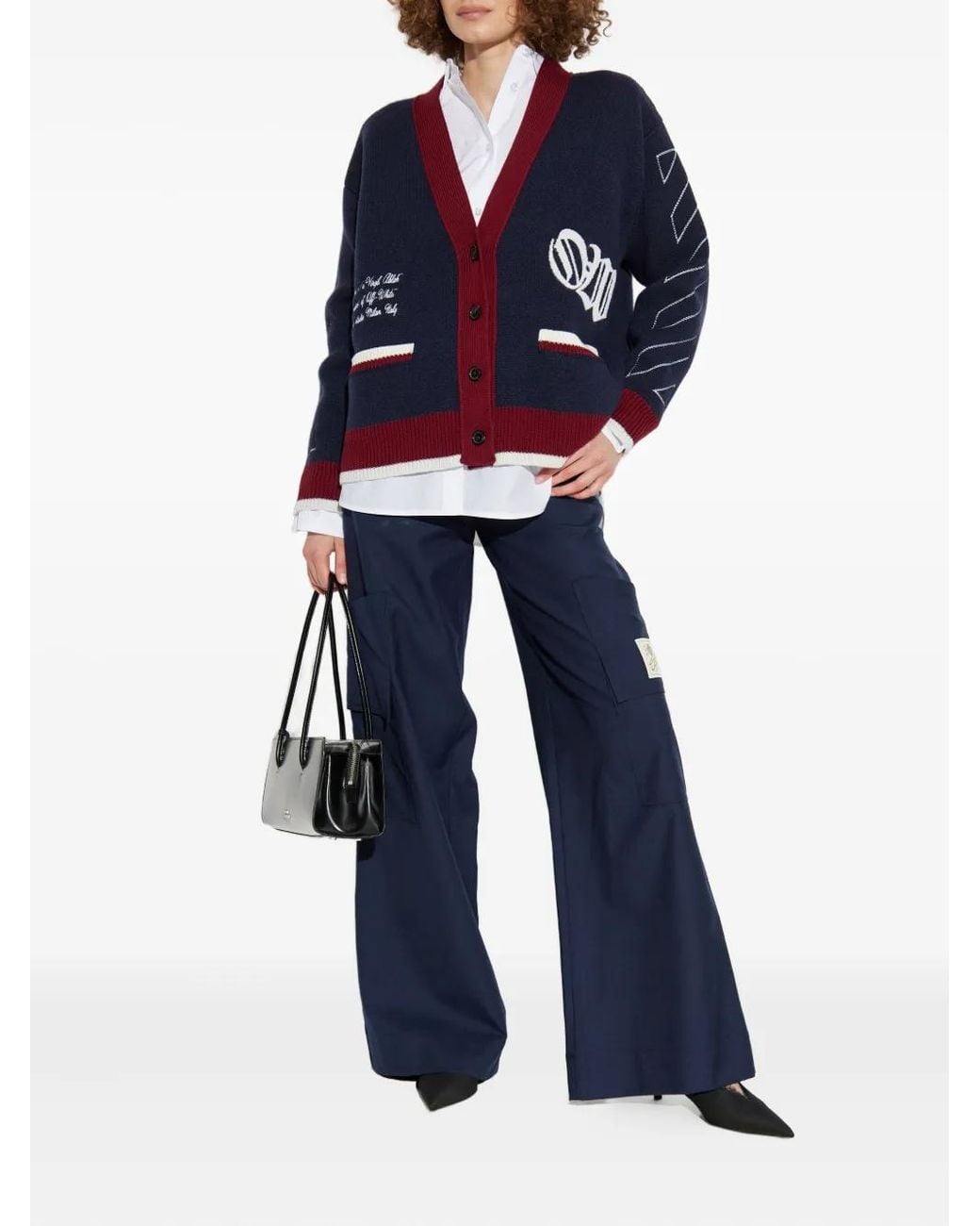 Off-White c/o Virgil Abloh Blue Cardigans