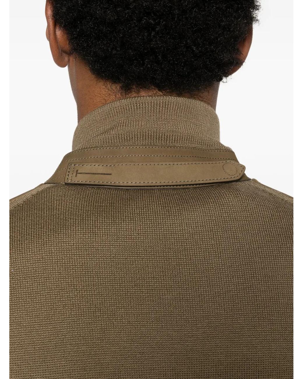Tom Ford Natural Nubuck Front Merino Bomber for men