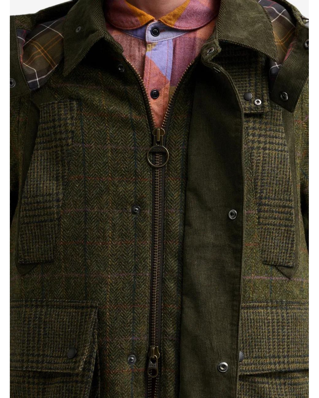 Barbour Green X Norbit Check-Pattern Wool Jacket for men