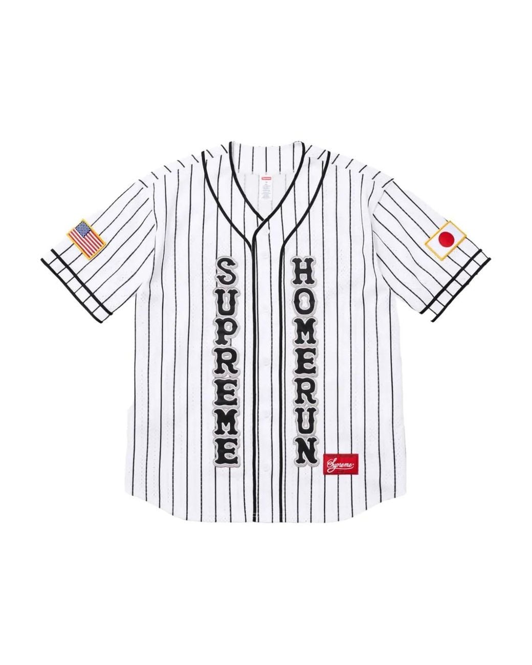 Supreme White Homerun Shirt for men