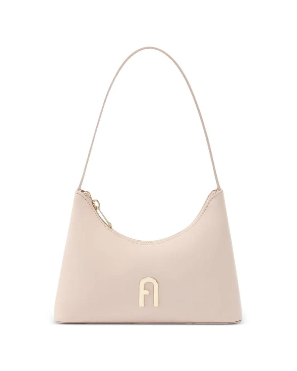 Furla Natural Logo-Plaque Shoulder Bag
