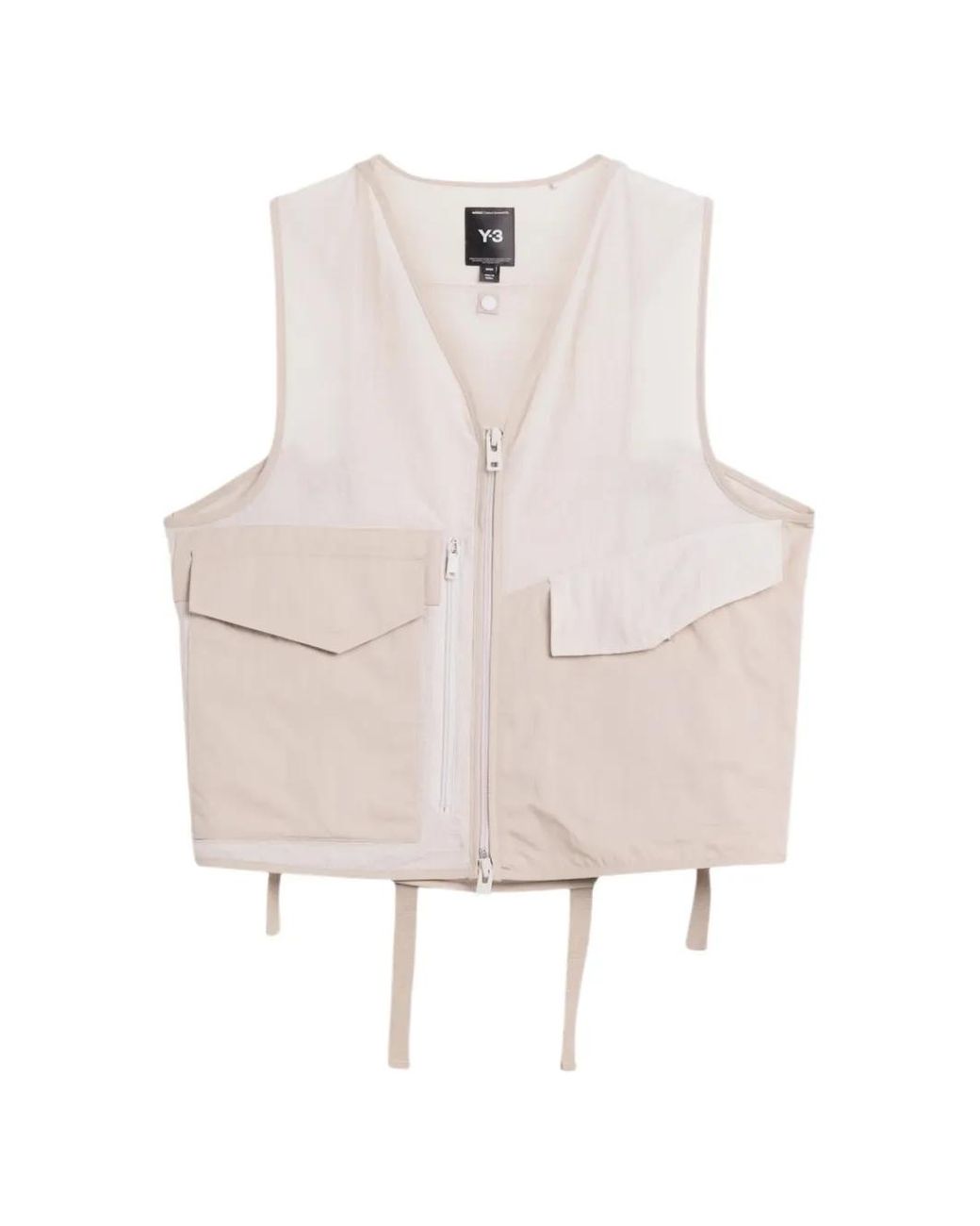 Y-3 White Tactical Utility Vest for men