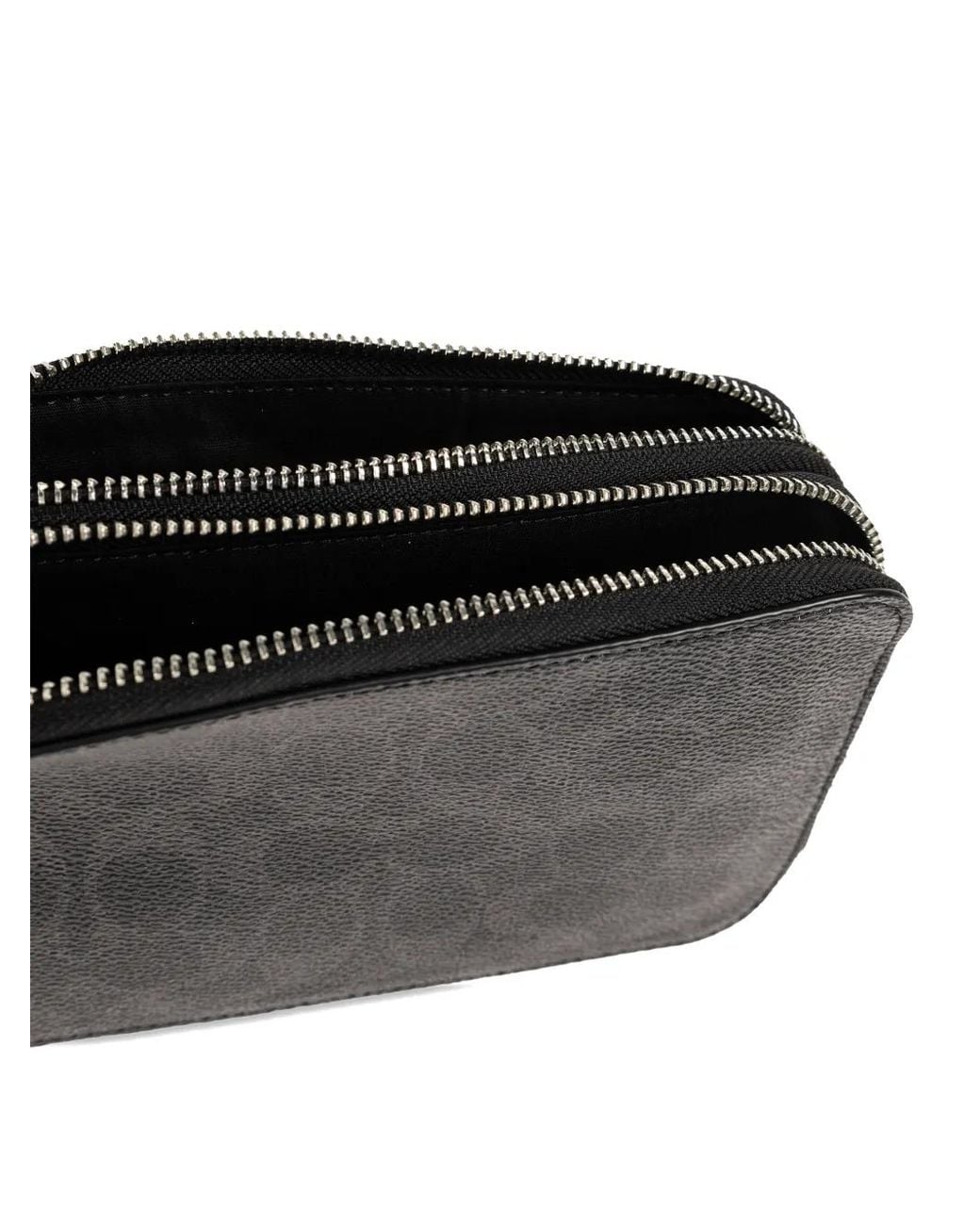 COACH Black Clinton Signature Print Zip Tote Bag for men