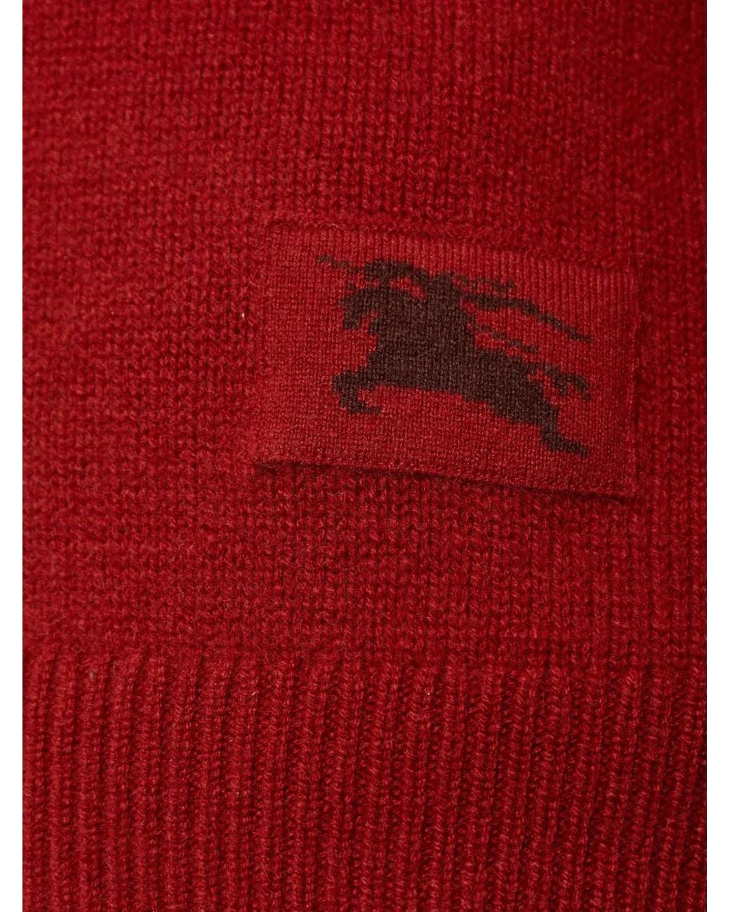 Burberry Red Cashmere Sweater for men