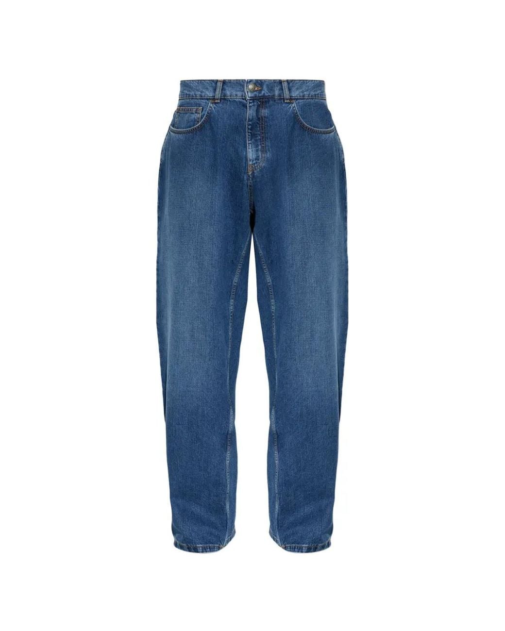 Palm Angels Blue Straight-Leg Jeans for men