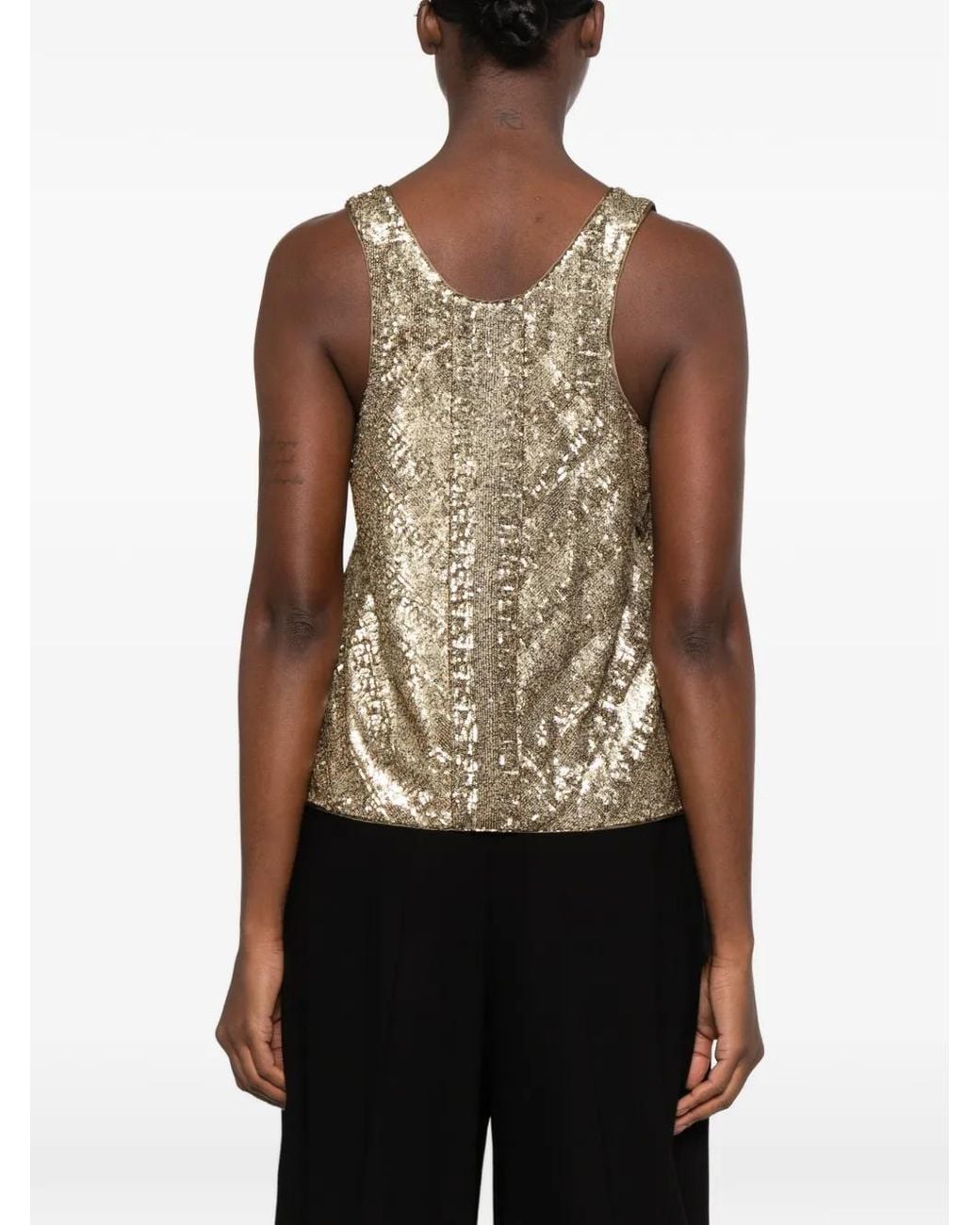 Zadig & Voltaire Blue Sequin-Embellished Top