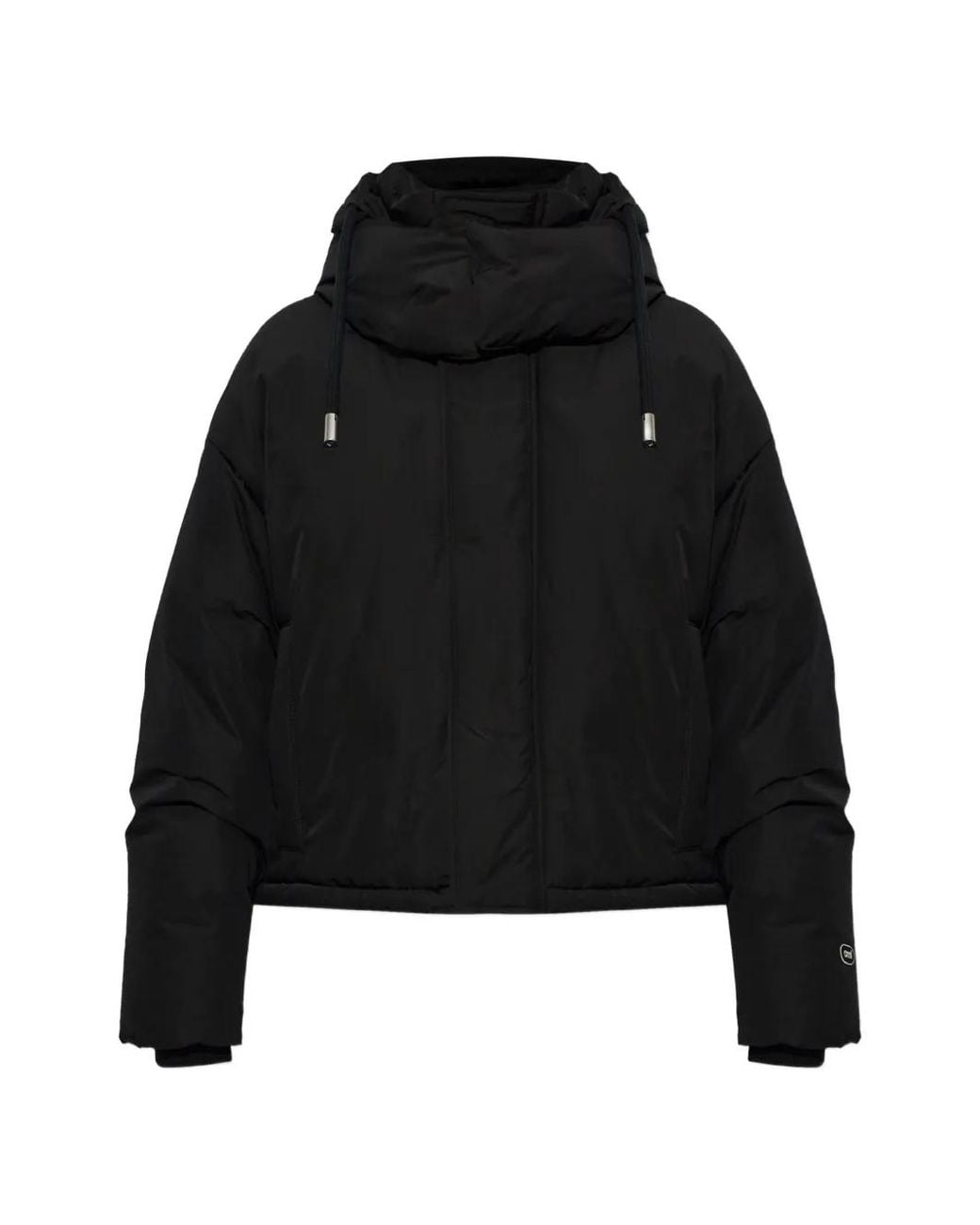 AMI Black Hooded Padded Jacket