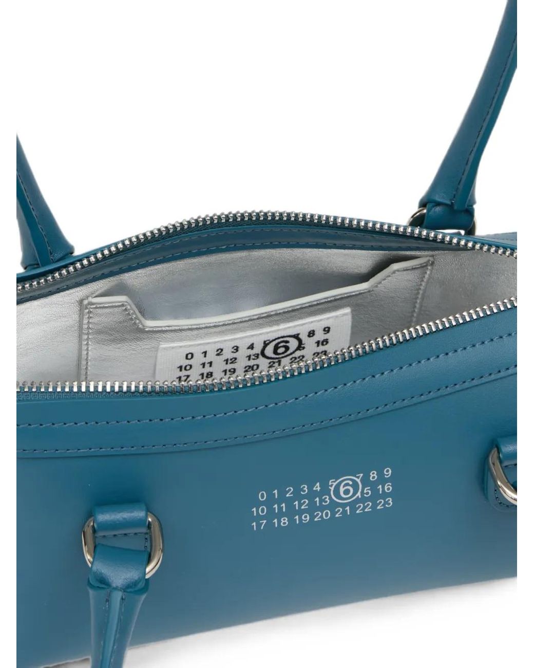 MM6 by Maison Margiela Blue Mini Sac À Main Bauletto