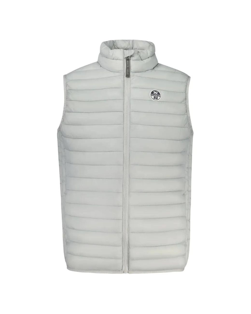 North Sails Gesteppte Weste Mit Logo-Patch in Gray für Herren