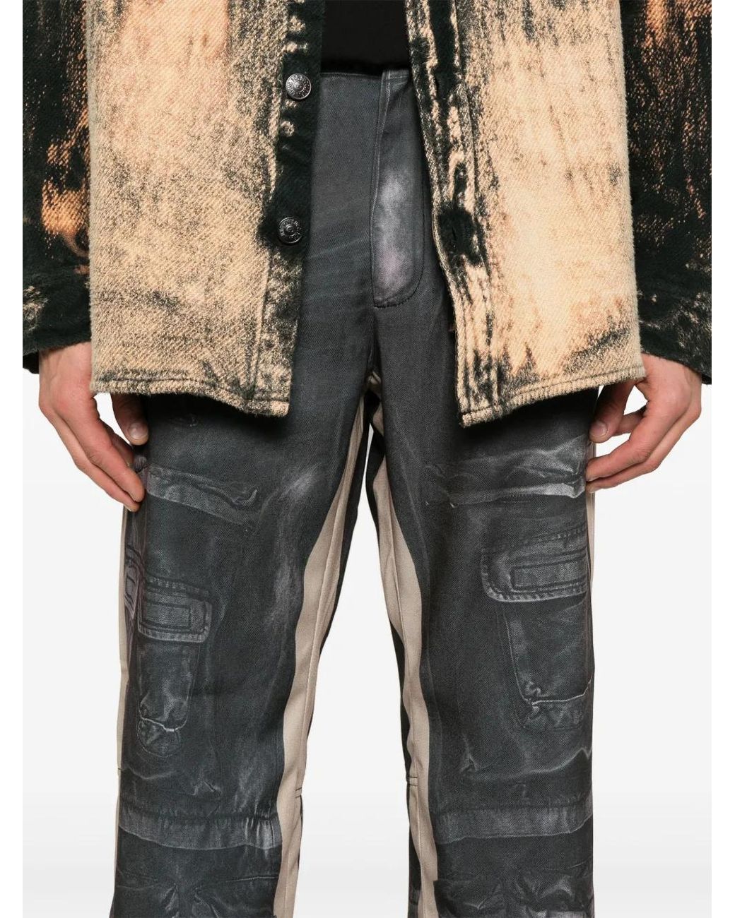 DIESEL Gray P-Schulz Cargo Pant for men