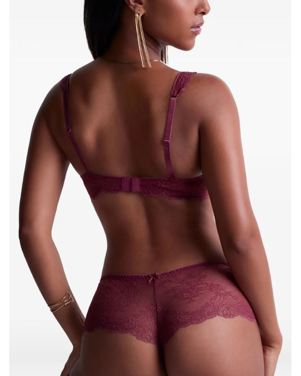 Aubade Red Danse Des Sens Lace Briefs