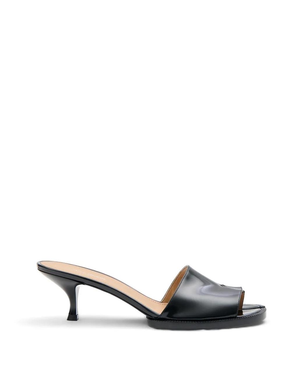Maison Margiela White Tabi Brushed-Leather Mules