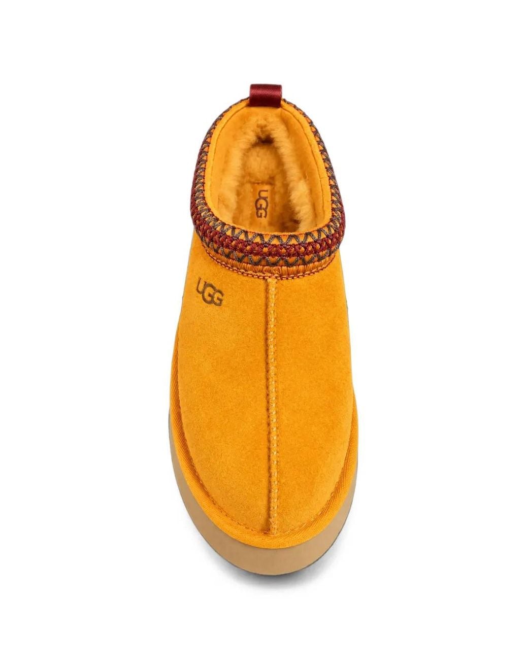 Ugg Orange Tazz Ii Embroidered Platform Sandals