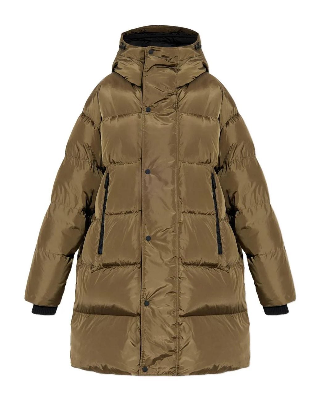 DSquared² Green Hooded Puffer Coat