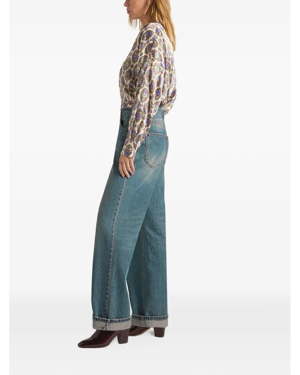 Momoní Blue Seior Raw-Cut Jeans