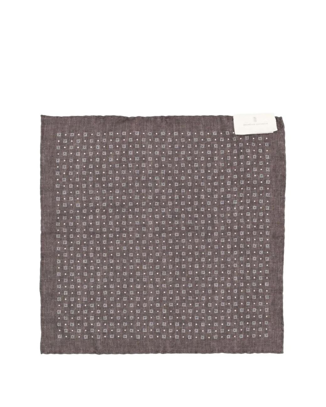 Brunello Cucinelli Blue Printed Silk Pochette