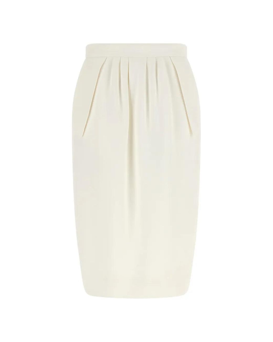 Stella McCartney White Alter Mat Pencil Skirt