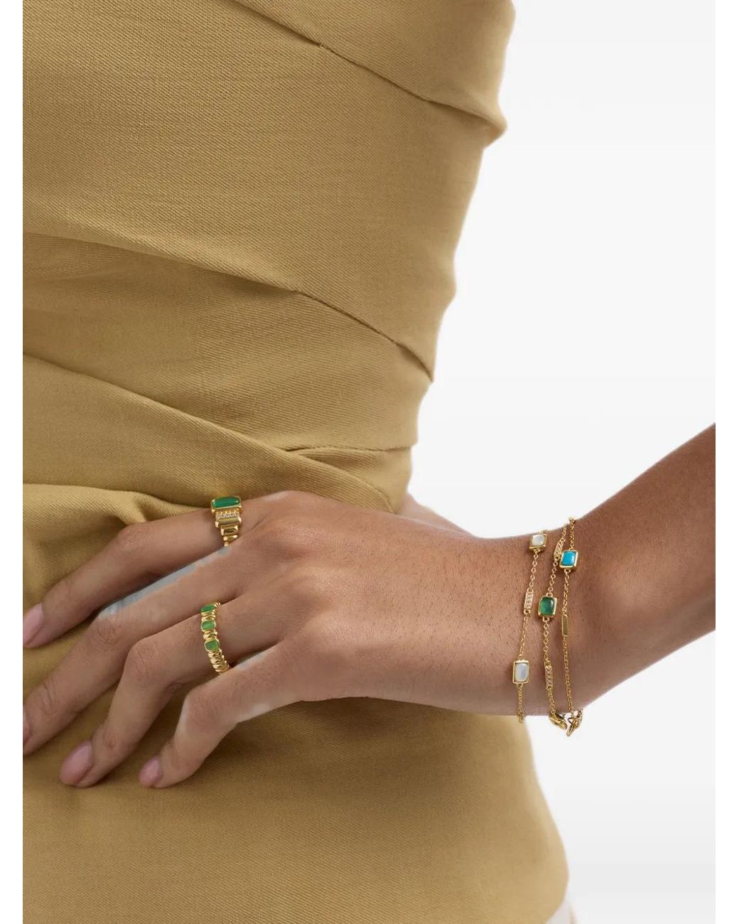 Astley Clarke Aurora Ridge Bracelet in White | Lyst