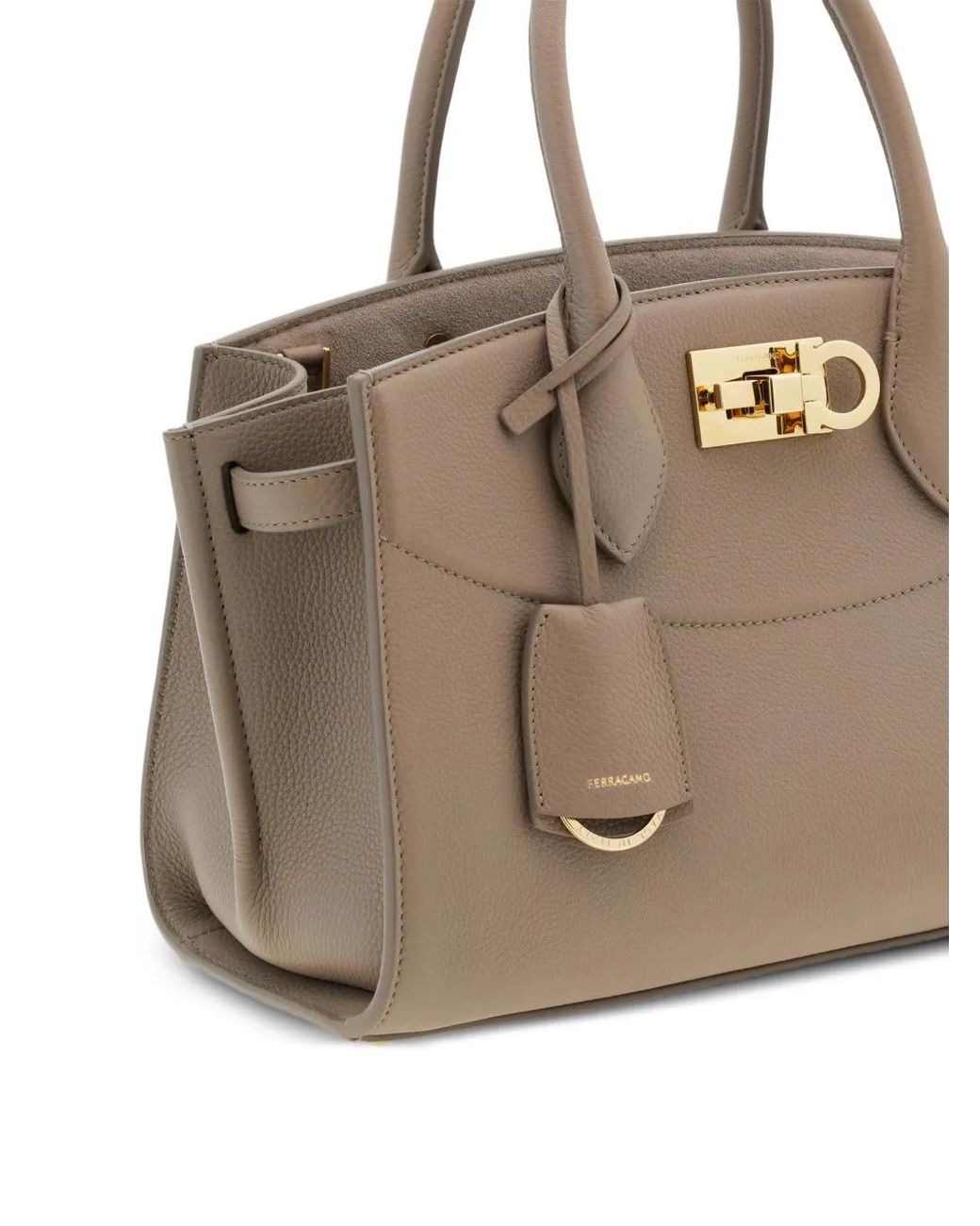 Ferragamo Natural Studio Soft Bag (M)