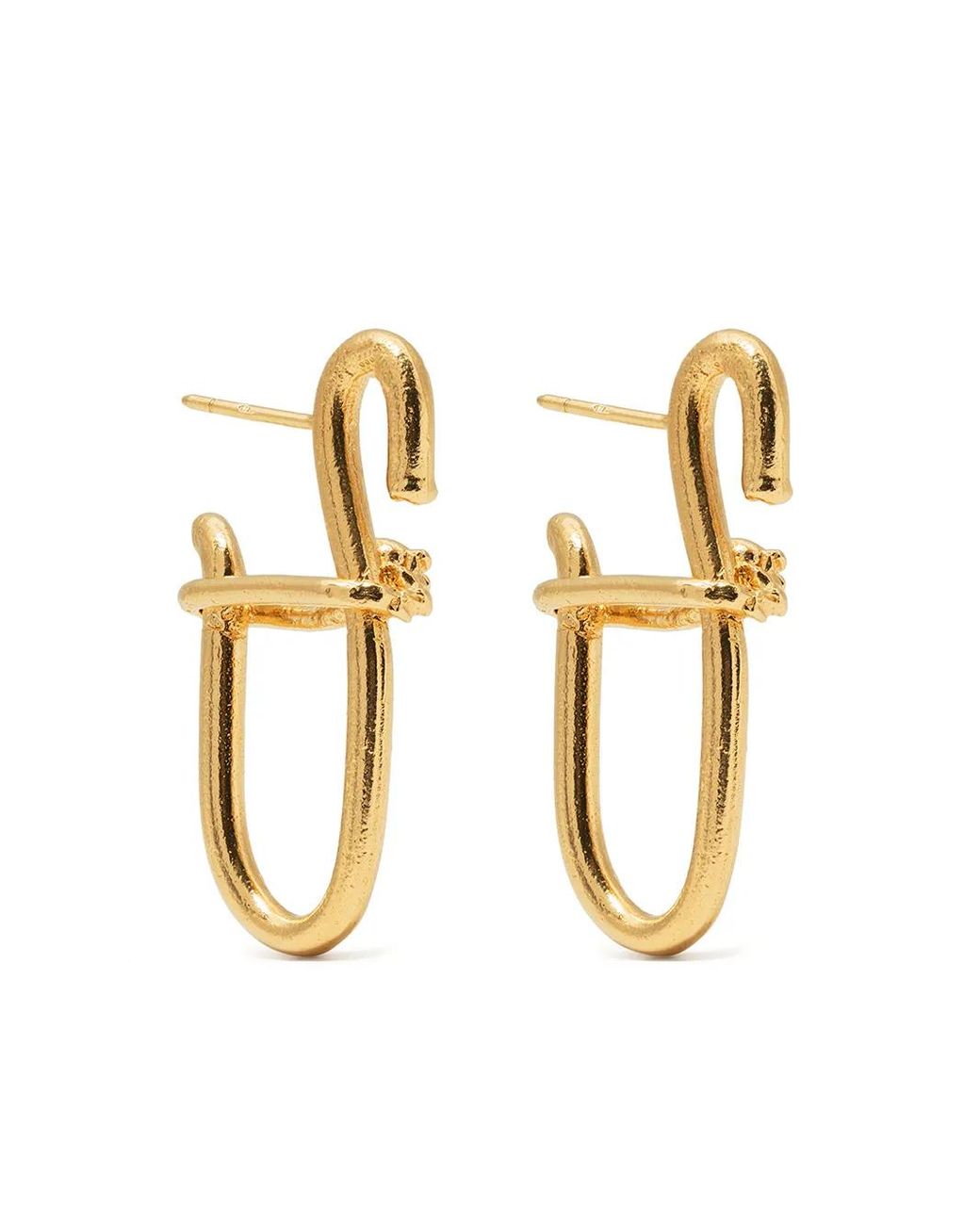 Alighieri Metallic Sculptural-Design Butterfly-Clasp Earrings