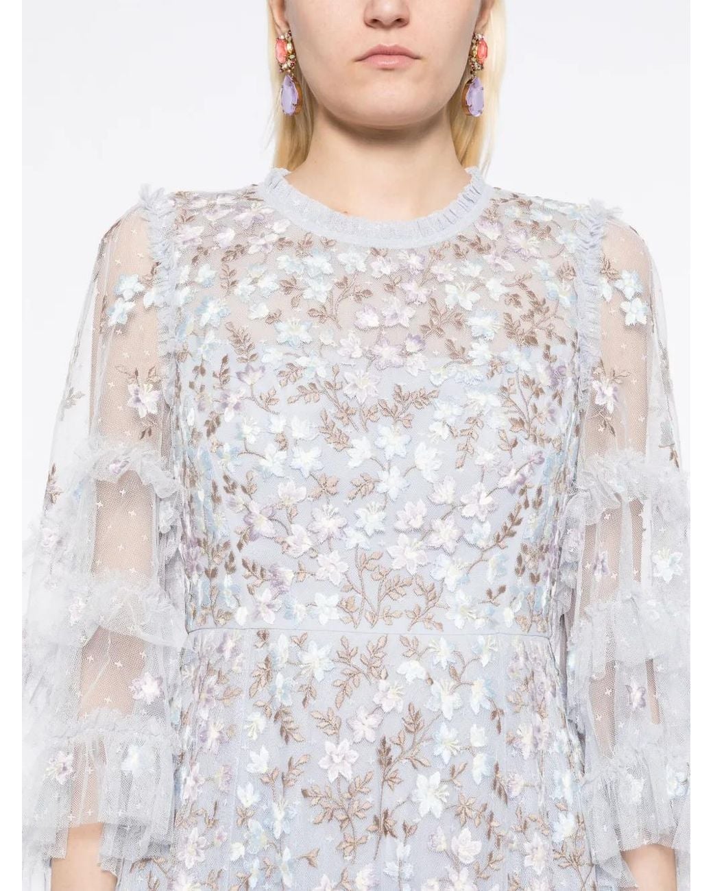 Robe Longue Everett Needle & Thread en coloris White