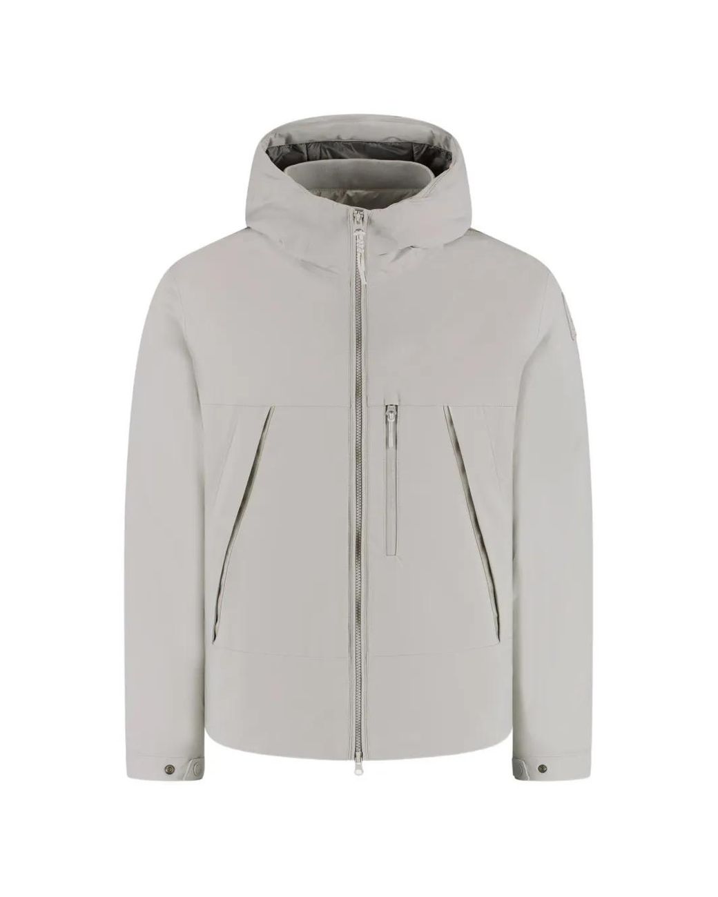 Parajumpers Gray Hooded Zip-Up Jacket for men