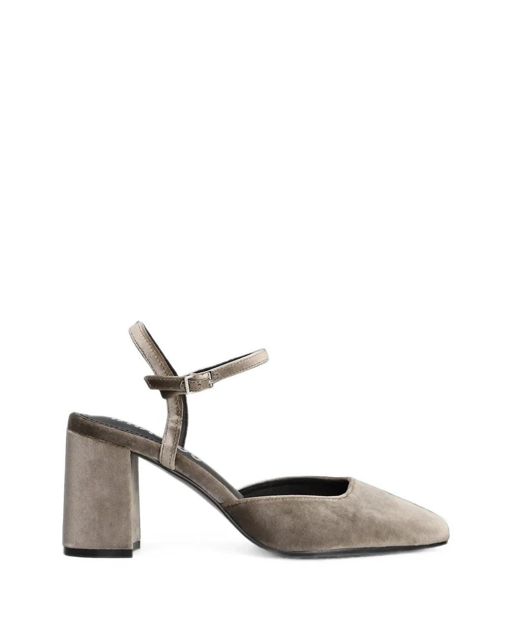 Bibi Lou White Emily Suede Buckle-Fastening Pumps