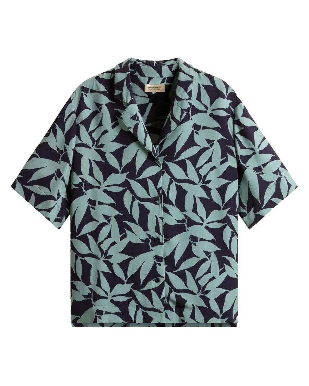 Woolrich Blue Floral-Print Shirt