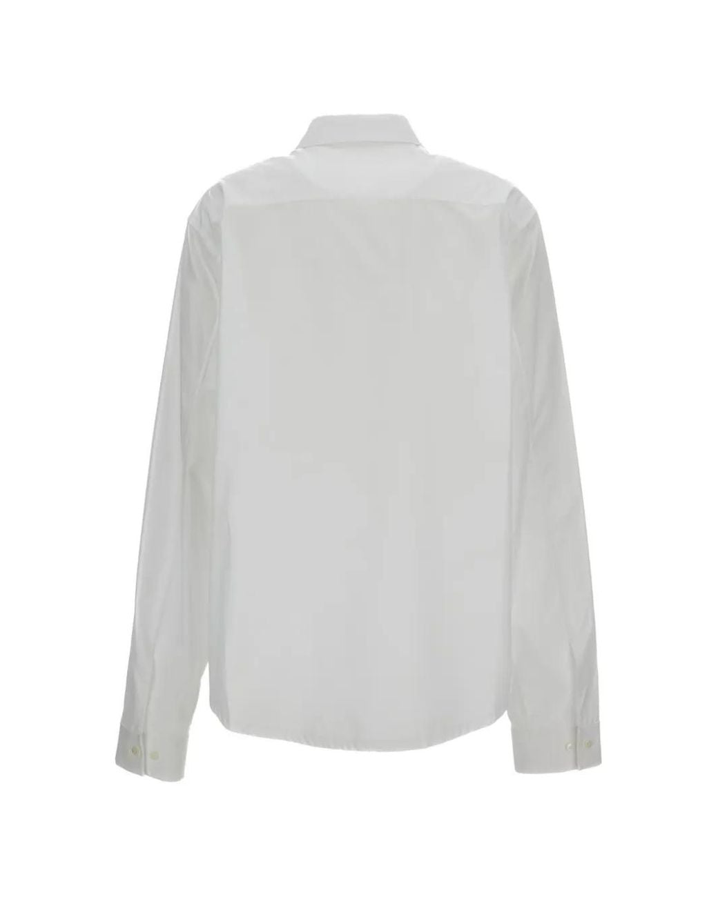 Rier White Button-Fastening Shirt for men