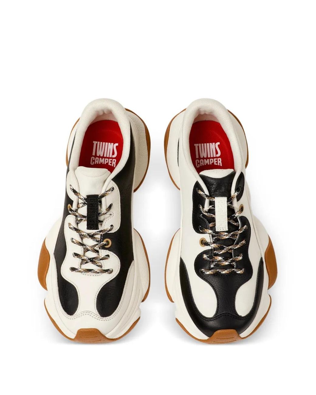 Camper White Twins Leather Sneakers
